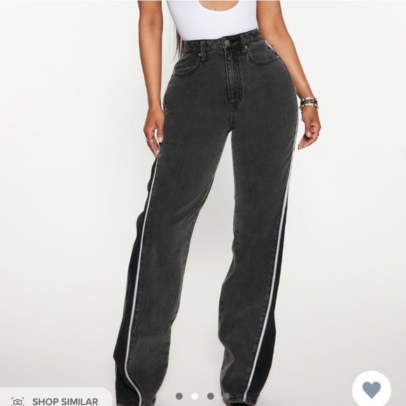 FN Zip Up Flare Jeans - Picture 2 of 3